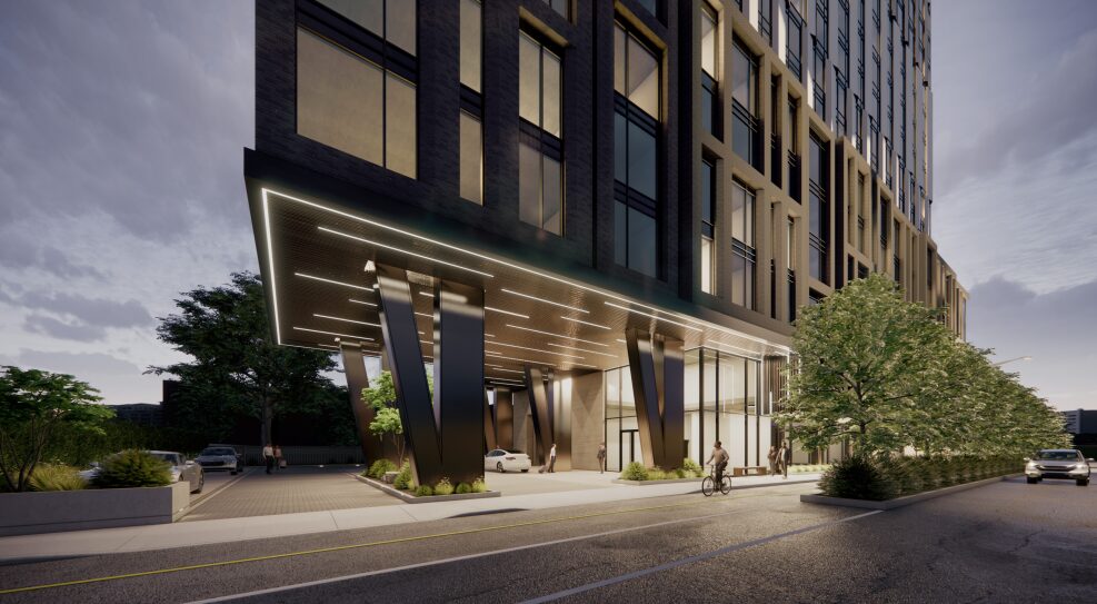 Rendering of a development proposal from Minto for 178-200 Isabella St. Photo credit: Project1 Studio
