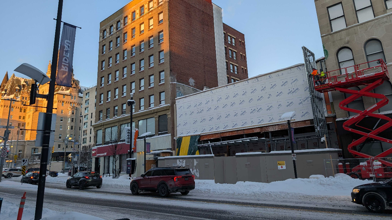 History Ottawa is still under construction on Rideau Street. Photo by Mia Jensen.