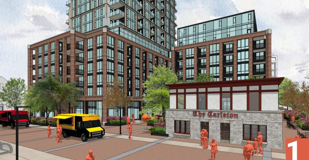 Rendering of a proposed development at 340 Parkdale Ave. Image credit: Stantec Consulting