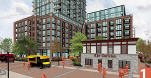 Rendering of a proposed development at 340 Parkdale Ave. Image credit: Stantec Consulting