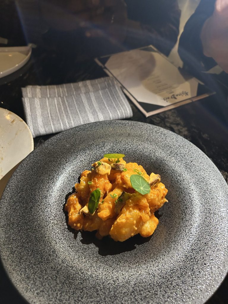 Rock shrimp at Akira Back. Photo by Jordan Pizzuti.