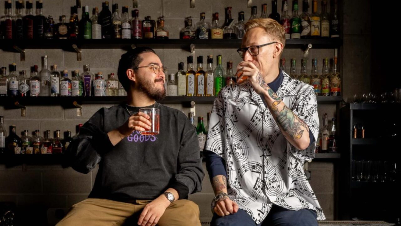 Stolen Goods co-owners Adam Ghor and Mike Campbell. Photo from Stolen Goods Cocktail Bar on Instagram.