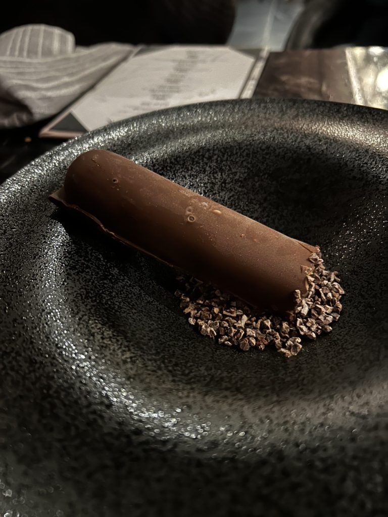 AB Cigar dessert at Akira Back. Photo by Jordan Pizzuti.
