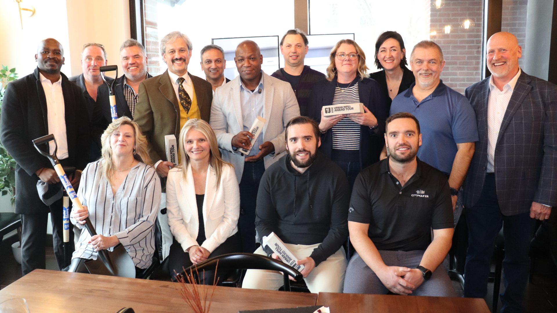 Recipients of the 2026 Ottawa Urban Infill Awards on Wednesday. Photo by Mia Jensen