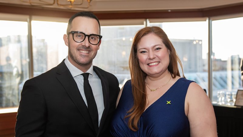 Stephen Bartolo (CEO of Shepherds of Good Hope) and Meighan Hartley (Interim CEO of Shepherds of Good Hope Foundation) attend the President’s Gala in Support of SOGH at the Rideau Club, March 28, 2026. Photo by Tia MacPherson for OBJ.