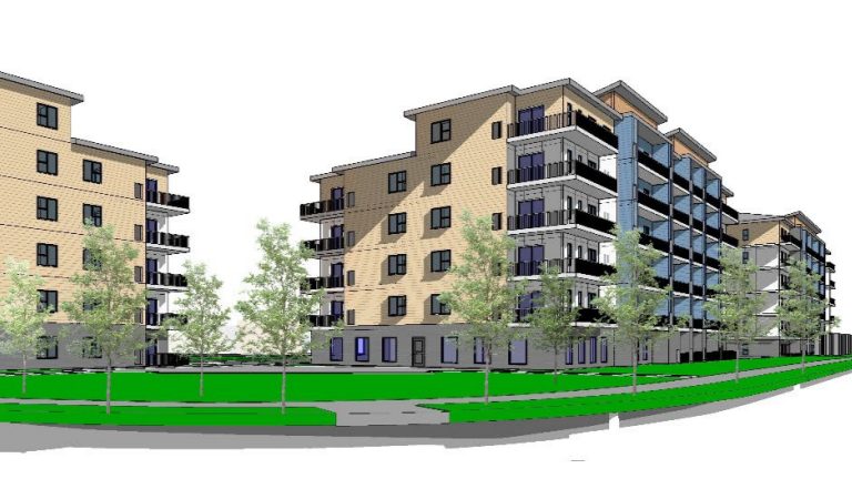 Rendering of a proposed development at 475 Terry Fox Dr. in Kanata. Image credit: Ironclad Developments