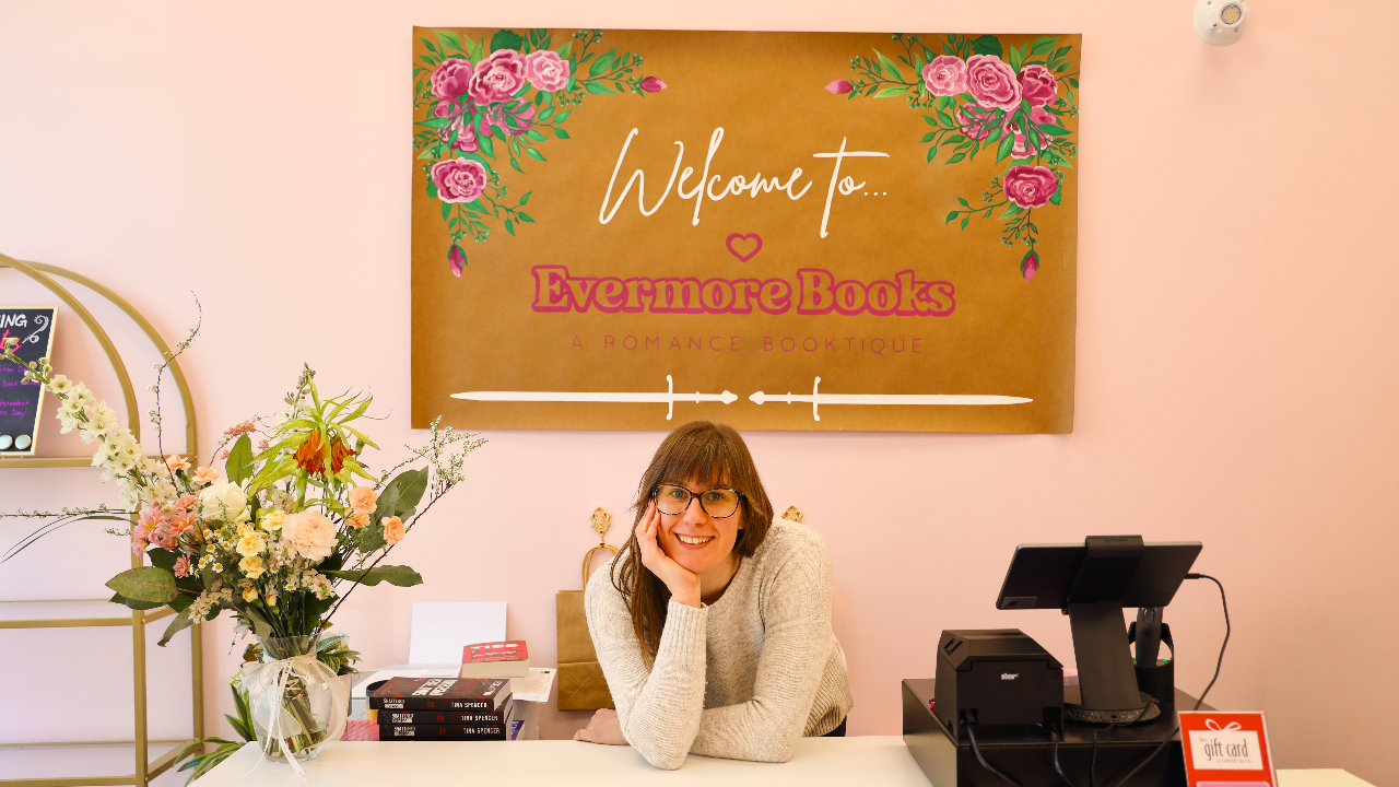 Amanda Holmes is the owner of Evermore Books on Bank Street. Photo supplied.