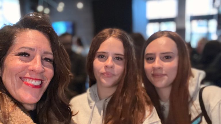 Isabelle Perreault and her twins Zoe and Margo at the Ottawa Rapid FC season launch event this month. Perreault is the founder and CEO of Differly Inc. and a founding member of the ownership group of Ottawa Rapid FC. Photo supplied.