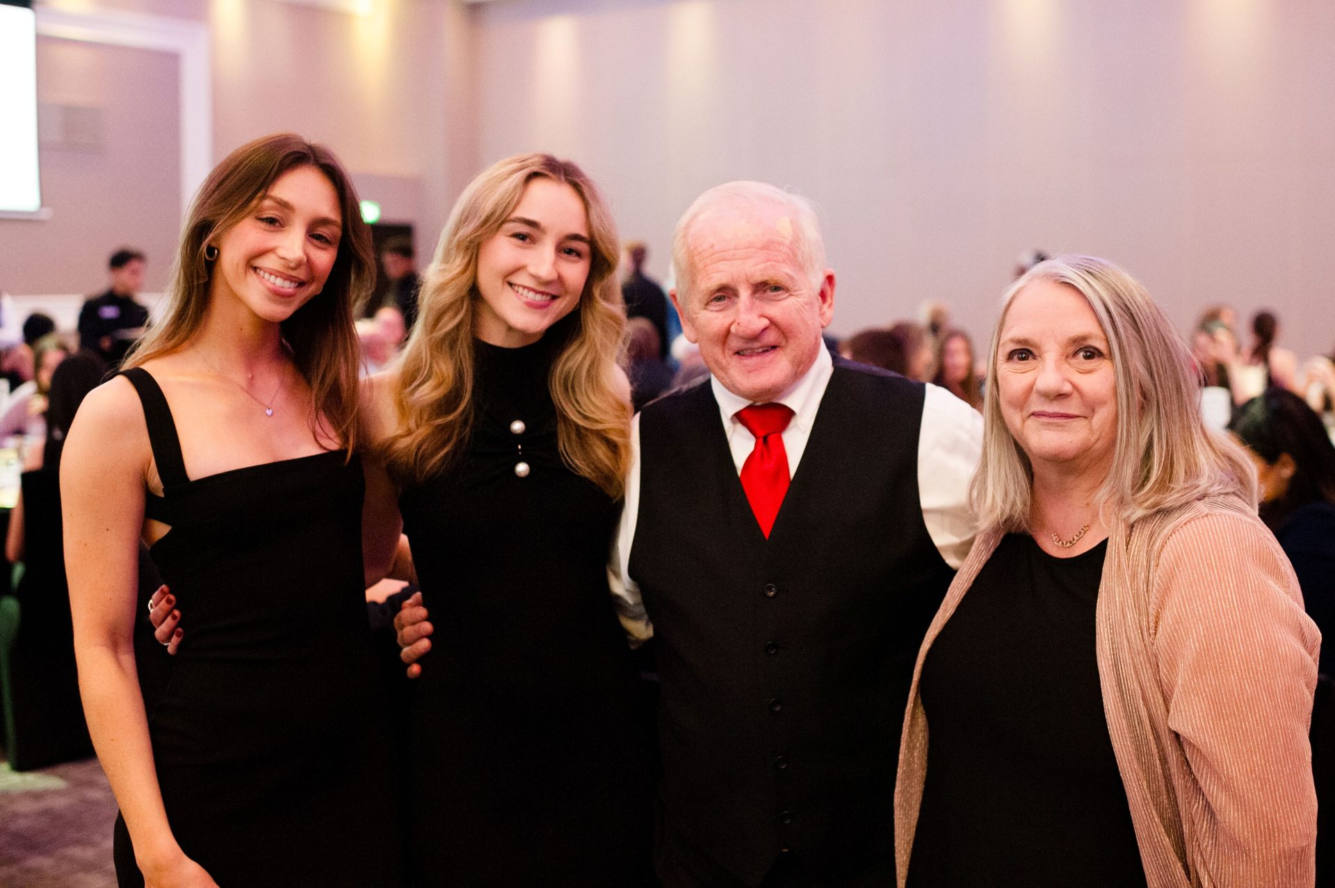 Senators Community Foundation board members Anna and Olivia Melnyk, Jack Larabie of Jack Larabie Distribution and his wife Sheila Larabie. Photo by Jordan Harris