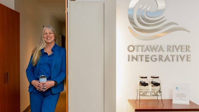 Dr. Kimberly Sogge, founder and clinical director of Ottawa River Integrative Mental Health, at their office at 14 Chamberlain Ave., Suite 202, in Ottawa's Glebe neighbourhood.