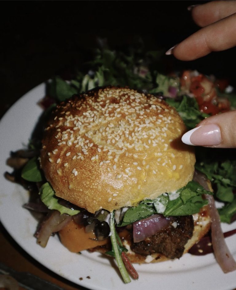 Burger from Neat Cafe. Photo from Neat Cafe on Instagram.