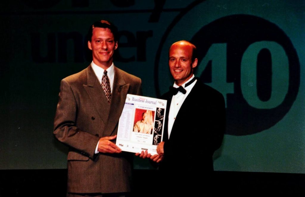 Tech superstar Antoine Paquin received Forty Under 40 recognition in 1999.