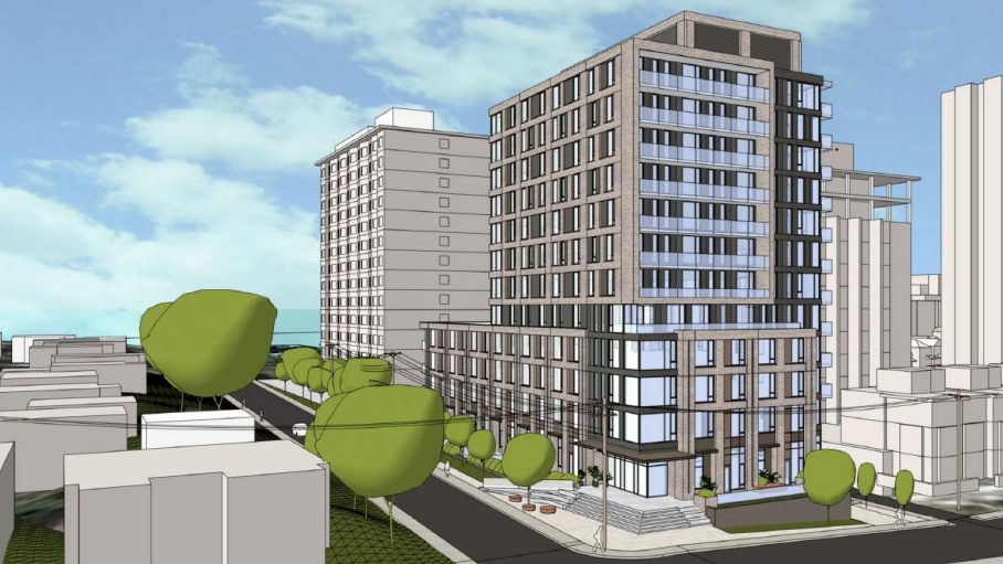 Rendering of a proposed development at Loretta Avenue and Hickory Street. Photo credit: Hobin Architecture