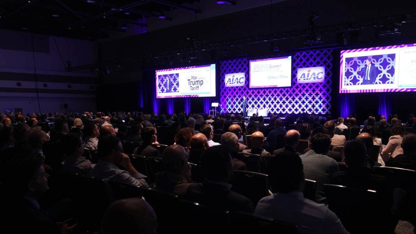 The Canadian Aerospace Summit at the Rogers Centre Ottawa in 2025. Photo credit: Aerospace Industries Association of Canada