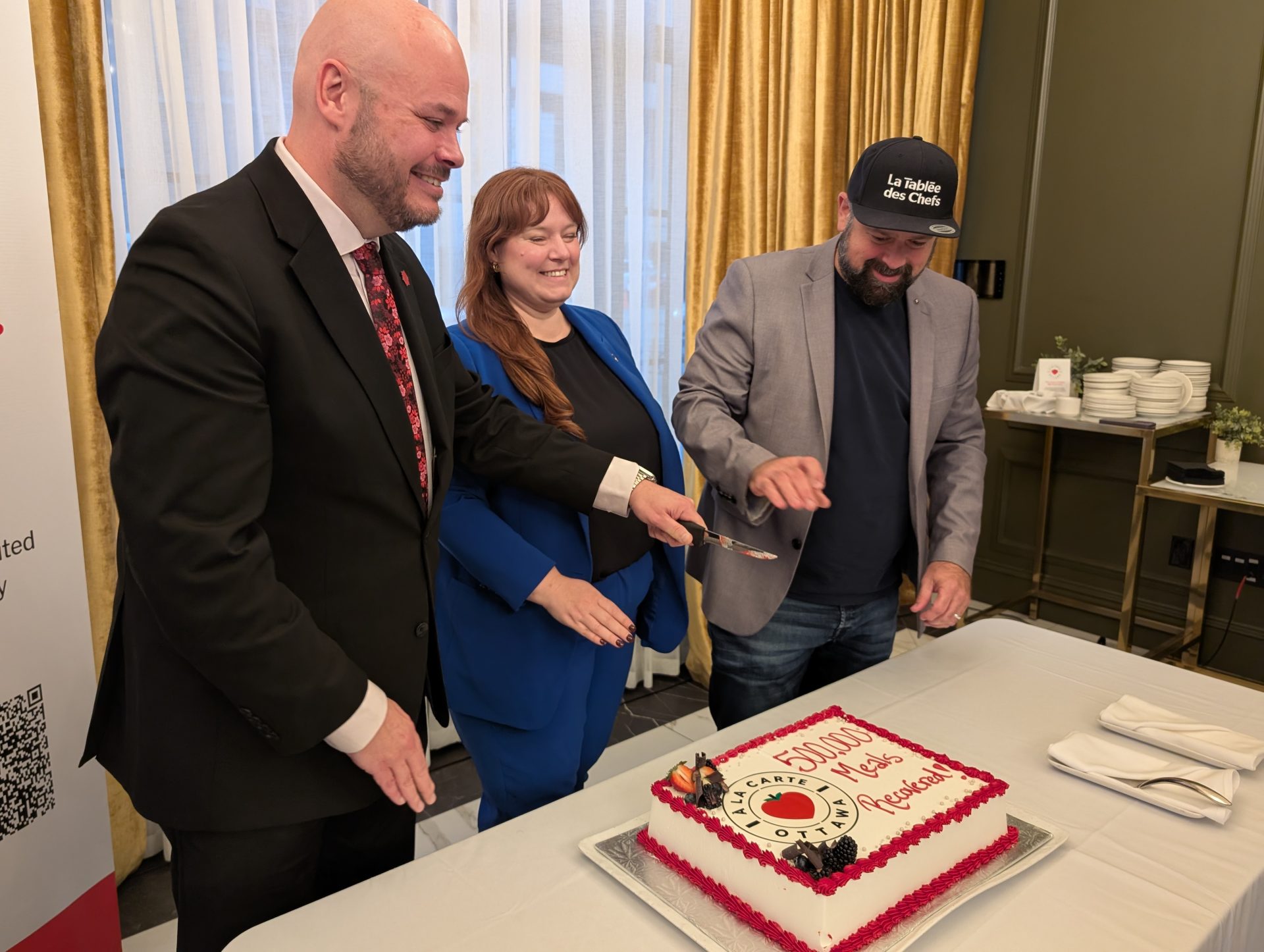 From left: Michael Crockatt, Meighan Hartley and Jean-Francois Archambault. Photo credit: Mia Jensen