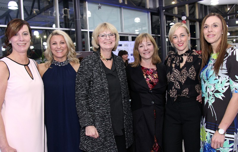 Among this year's 12 finalists for a Businesswoman of the Year Award are, from left, Cathy Hay, Anna Belanger, Kelly Stone, Linda Eagen, Carley Schelck and Donna Baker. Photo by Caroline Phillips